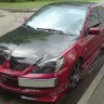 Крепление гос. номера в стиле "EVO" (текстурный пластик) для Mitsubishi Lancer IX (2003-2009) купить недорого с доставкой в Тобольск