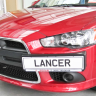 Рамка под номер на передний бампер (текстурный пластик) для Mitsubishi Lancer X (2010-2016) купить недорого с доставкой в Тобольск
