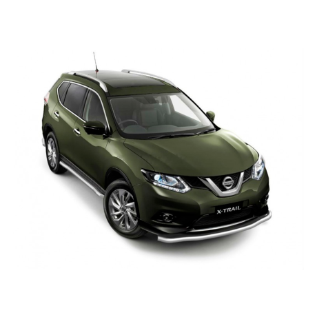 Защита порогов вогнутая d63мм (НПС) Nissan X-Trail (2015-н.в.) купить недорого с доставкой в Тобольск