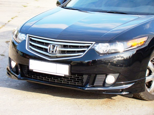 Накладка (юбка) переднего бампера "Type-S" для Honda Accord VIII (2008-2010) купить недорого с доставкой в Тобольск