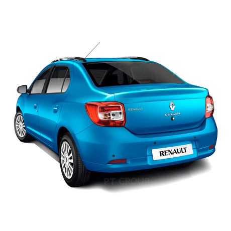 Рейлинги (Серебристый Муар) "Комфорт" Renault Logan (2014-н.в.) купить недорого с доставкой в Тобольск