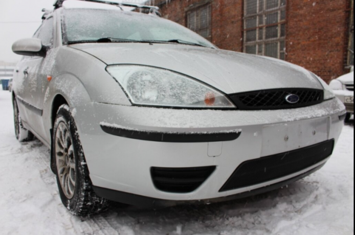 Защита радиатора "Standart" Ford Focus I рестайлинг (2001-2005) чёрная купить недорого с доставкой в Тобольск