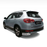 Защита заднего бампера двойная угловая d63/51мм (НПС) HAVAL H6 (2014-н.в.) купить недорого с доставкой в Тобольск