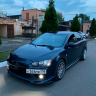 Накладка (юбка) на передний бампер "Zodiak" для Mitsubishi Lancer 10 (2011-2015) рестайлинг купить недорого с доставкой в Тобольск