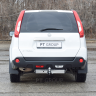 ТСУ /съемный квадрат/ с НЕРЖ накладкой NISSAN X-Trail (2007-2013г.в.) купить недорого с доставкой в Тобольск