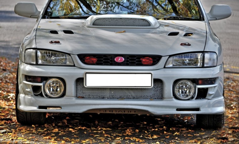 Накладка на передний бампер Subaru Impreza (кузов GC4, GC6, GC8) купить недорого с доставкой в Тобольск