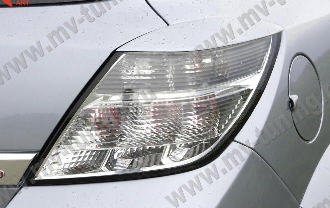 Накладки на задние фонари (реснички) для Opel Astra H/GTC (2005-2011) купить недорого с доставкой в Тобольск
