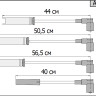 Провода высоковольтные "LPG" для Chevrolet Aveo 1.4, Lanos 1.4, 1.5; Daewoo Kalos 1.4; Nexia 1.5 (96305387) (комплект) купить недорого с доставкой в Тобольск