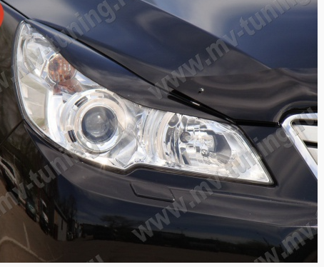 Накладки на фары (реснички) для Subaru Outback (4th generation)/Legacy (5th generation)(2009-2014) купить недорого с доставкой в Тобольск