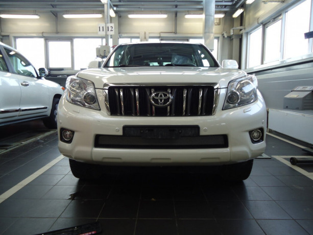 Защита радиатора "Standart" Toyota Land Cruiser Prado 150 (2009-2013) хром купить недорого с доставкой в Тобольск