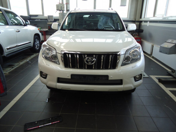 Защита радиатора "Standart" Toyota Land Cruiser Prado 150 (2009-2013) хром купить недорого с доставкой в Тобольск