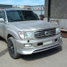 Накладка на передний бампер (сток) Toyota Land Cruiser 100 купить недорого с доставкой в Тобольск