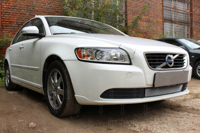 Защита радиатора "Standart" Volvo S40 II рестайлинг (2007-2012) хром купить недорого с доставкой в Тобольск