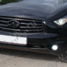 Накладки на фары (реснички) var №1 для Infiniti FX (2nd generation)(2008-2013) купить недорого с доставкой в Тобольск