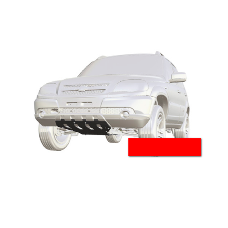 Защита двигателя и переднего редуктора для Chevrolet Niv@ SE (Сталь 3 мм), не окрашенная купить недорого с доставкой в Тобольск