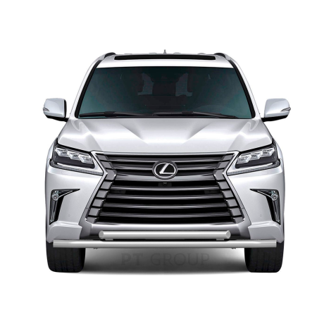 Защита переднего бампера двойная d63/63мм (НПС) LEXUS 450D (2015-н.в.) купить недорого с доставкой в Тобольск