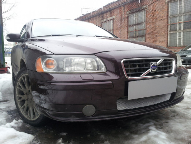Защита радиатора "Standart" Volvo S60 I рестайлинг (2004-2010) хром купить недорого с доставкой в Тобольск