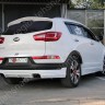 Накладка (юбка) заднего бампера "JSW Style" для KIA Sportage (3rd) (2010-2016) купить недорого с доставкой в Тобольск