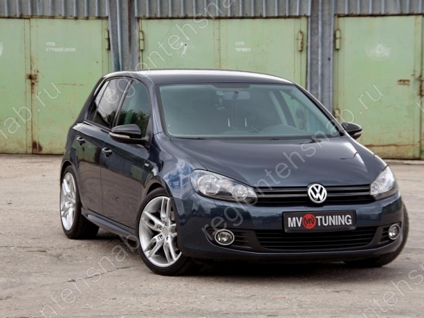 Накладки на пороги "R-Line" для Volkswagen Golf VI (2008-2012) купить недорого с доставкой в Тобольск