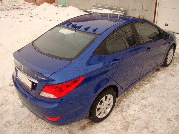 Аэродинамический рассекатель на крышу 6 зубьев для Hyundai Solaris (2010-2016) купить недорого с доставкой в Тобольск