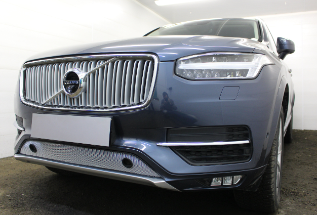 Защита радиатора "Standart" Volvo XC90 (2014-2019) с парткроником , хром купить недорого с доставкой в Тобольск