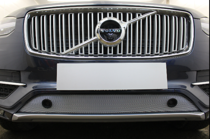 Защита радиатора "Standart" Volvo XC90 (2014-2019) с парткроником , хром купить недорого с доставкой в Тобольск