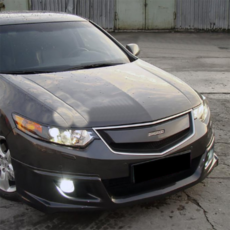 Вставка в оригинальную решетку радиатора (в сборе) "MUGEN Style" для Honda Accord VIII (2008-2010) купить недорого с доставкой в Тобольск