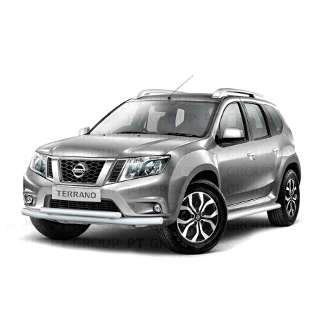 Защита переднего бампера двойная d63/51мм ИСКРА (ППК) RENAULT Duster 2016-/ NISSAN Terrano 2014- купить недорого с доставкой в Тобольск