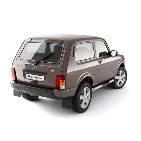 Защита порогов с накладками d76мм (НПС) L@DA "4х4 2121" 1995-/ "4x4 URBAN" 2015- купить недорого с доставкой в Тобольск