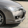 Накладка (юбка) переднего бампера "Mugen Style" для Honda Civic 4d (2009-2012) купить недорого с доставкой в Тобольск