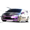 Накладка (юбка) переднего бампера "Mugen Style" для Honda Civic 4d (2009-2012) купить недорого с доставкой в Тобольск