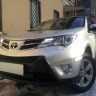 Защита радиатора "Standart" Toyota RAV4 (2012-2015) верх, чёрная купить недорого с доставкой в Тобольск