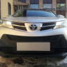 Защита радиатора "Standart" Toyota RAV4 (2012-2015) верх, чёрная купить недорого с доставкой в Тобольск