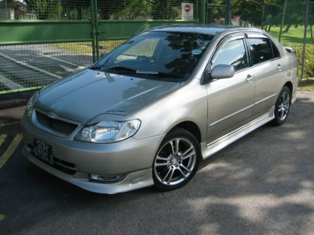 Накладка на передний бампер (сток) Toyota Corolla (120, 121 Fielder) купить недорого с доставкой в Тобольск