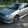 Накладка на передний бампер (сток) Toyota Corolla (120, 121 Fielder) купить недорого с доставкой в Тобольск