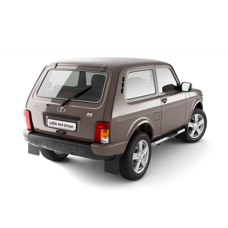 Защита порогов с накладками d63мм (НПС) L@DA "4х4 2121" с 1995 г.в., L@DA 4x4 Urban c 2015 г.в. купить недорого с доставкой в Тобольск