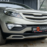 Накладка (юбка) переднего бампера "Ixion Style" для KIA Sportage (3rd) (2010-2016) купить недорого с доставкой в Тобольск