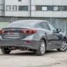 Диффузор заднего бампера var №2 (с килями) для Mazda 3 (2013-н.в.) купить недорого с доставкой в Тобольск