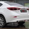 Диффузор заднего бампера var №2 (с килями) для Mazda 3 (2013-н.в.) купить недорого с доставкой в Тобольск