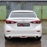 Диффузор заднего бампера var №2 (с килями) для Mazda 3 (2013-н.в.) купить недорого с доставкой в Тобольск