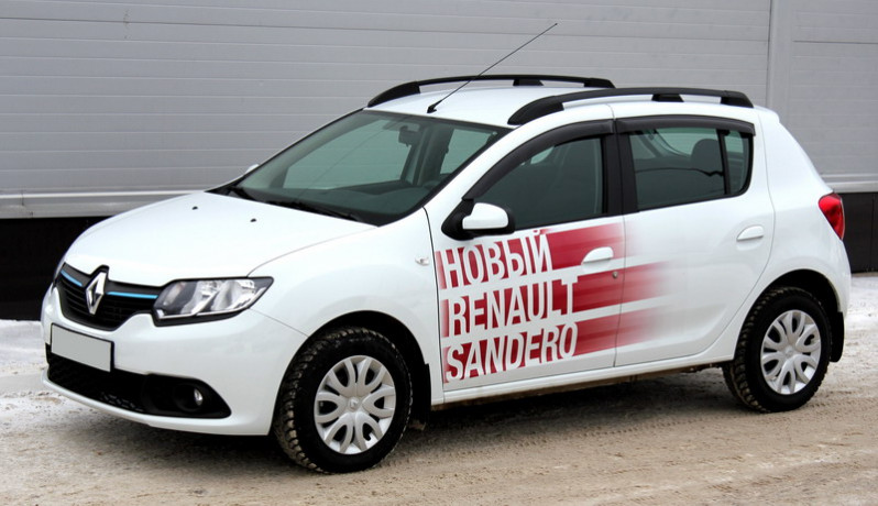Рейлинги для Renault Sandero (2014-н.в.) Чёрный купить недорого с доставкой в Тобольск
